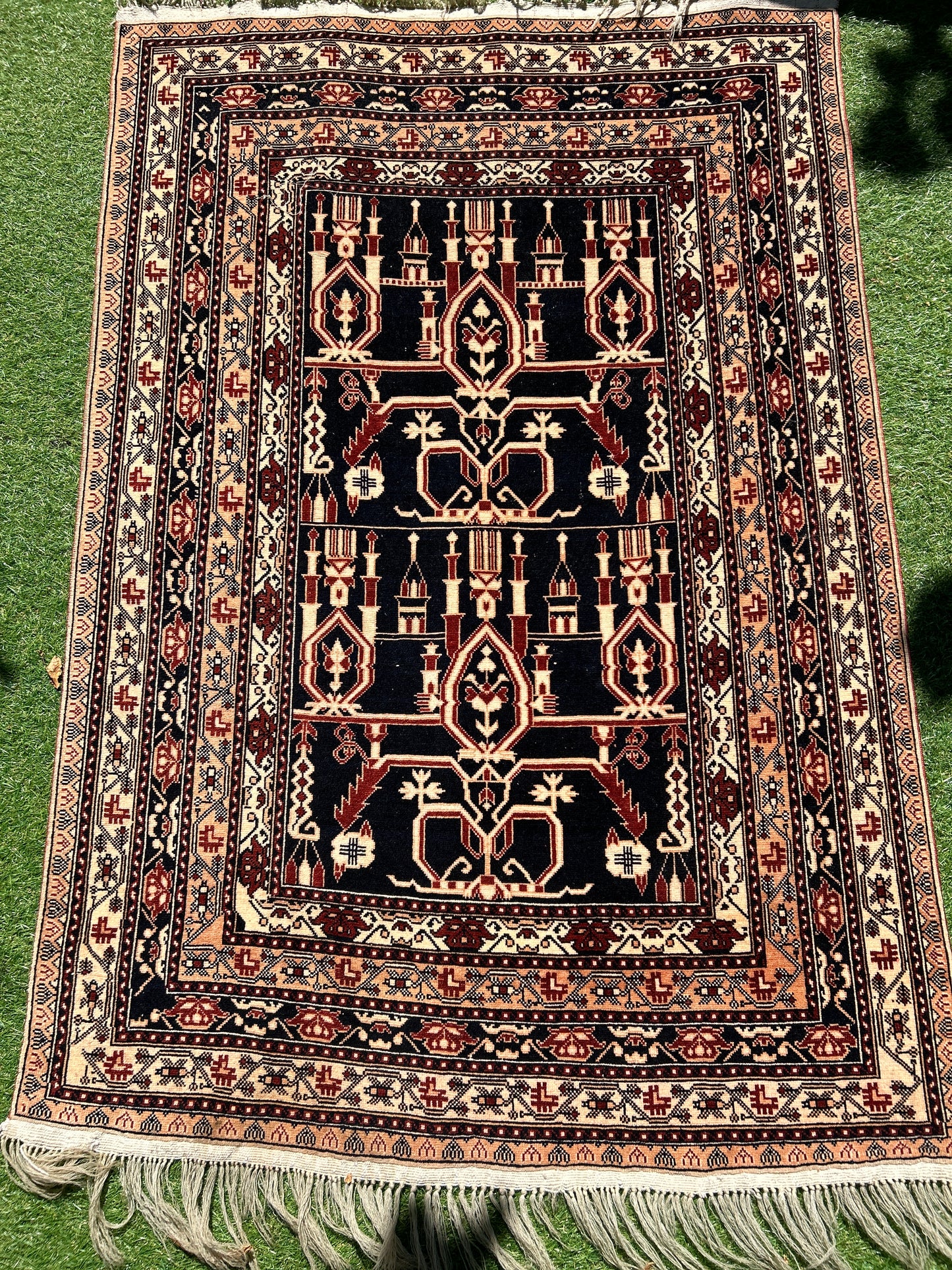 Handmade Afghan Wool Rug